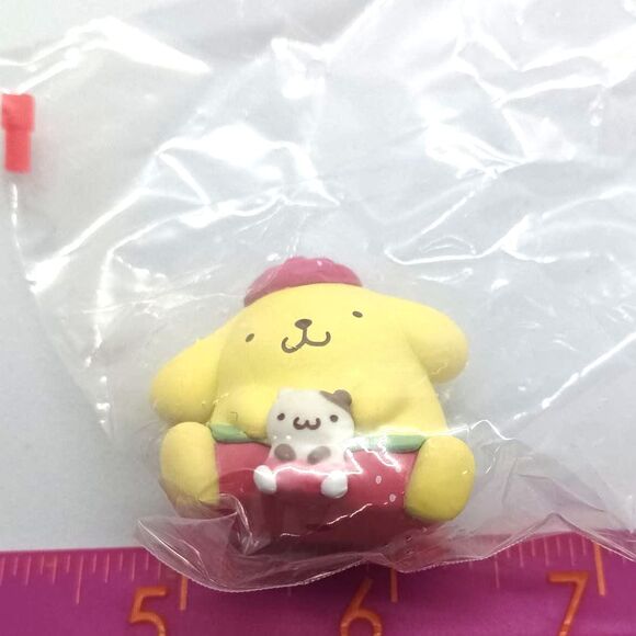 Pompompurin sanrio Bandai Gachapon capsule toy figurine - Picture 4 of 5